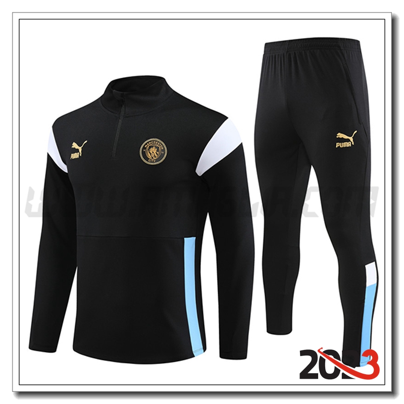 Tuta Allenamento Manchester City Nero 2023 2024