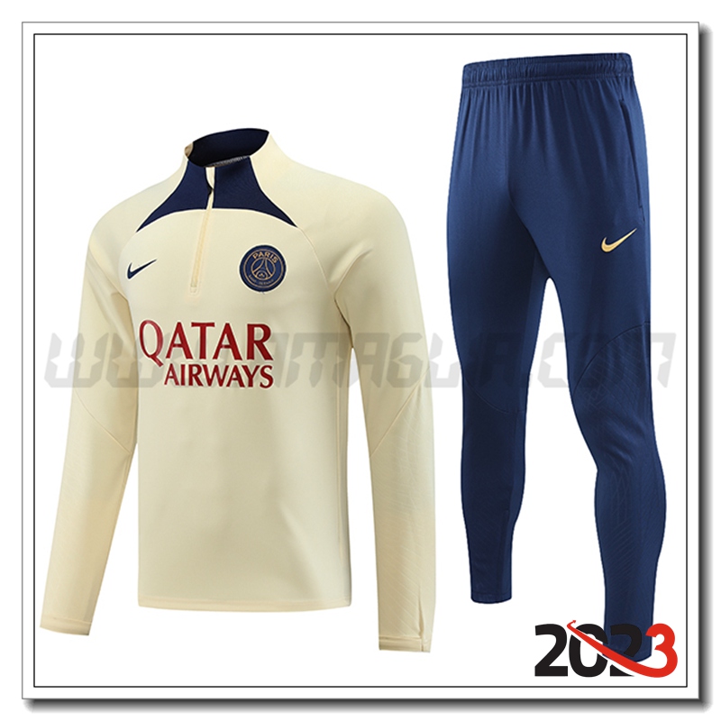 Tuta Allenamento PSG Giallo 2023 2024