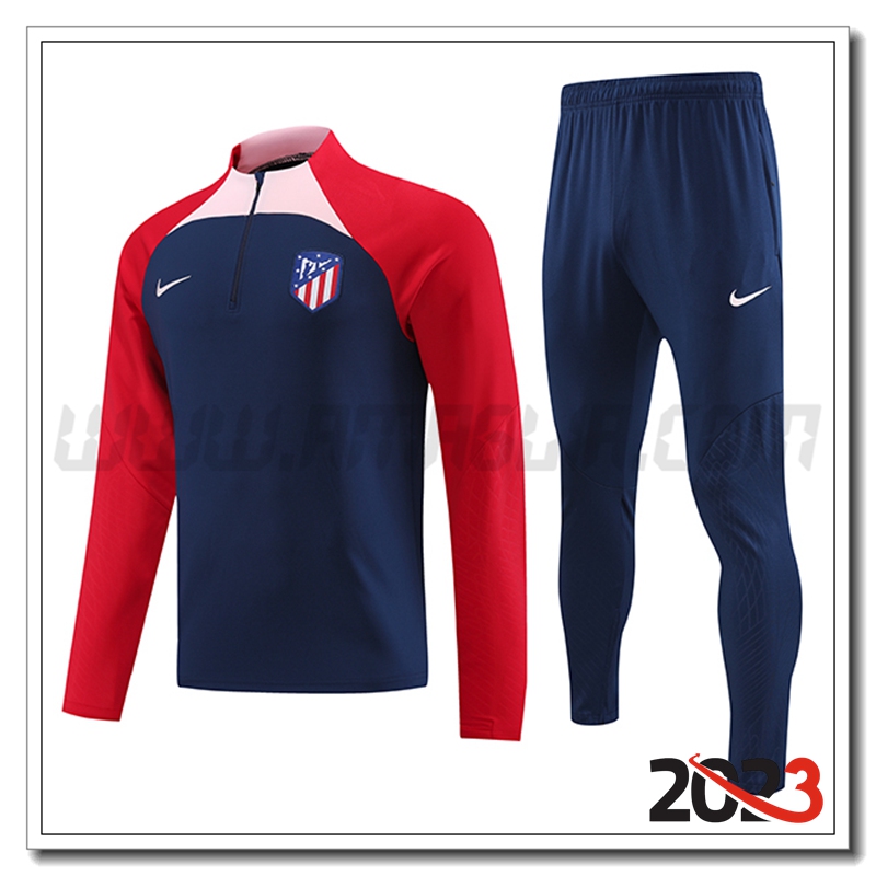 Tuta Allenamento Atletico Madrid blu navy 2023 2024