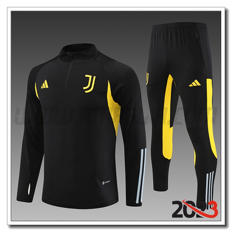 Tuta Allenamento Juventus Bambino Nero 2023 2024
