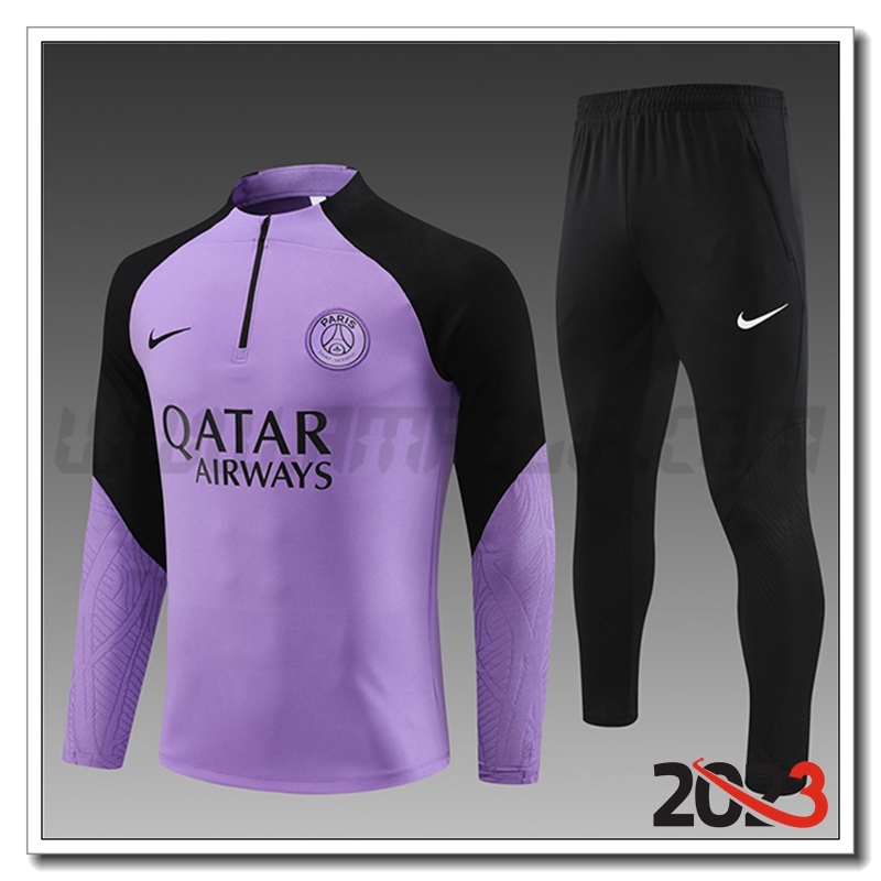 Tuta Allenamento PSG Bambino viola 2023 2024
