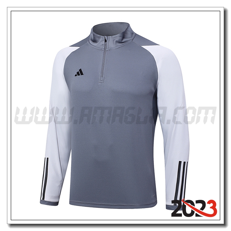 Felpa Allenamento Adidas Grigio 2023 2024