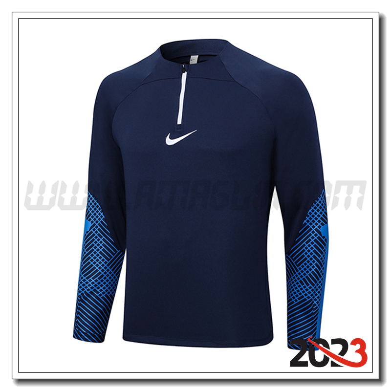 Felpa Allenamento Nike blu navy 2023 2024 -02
