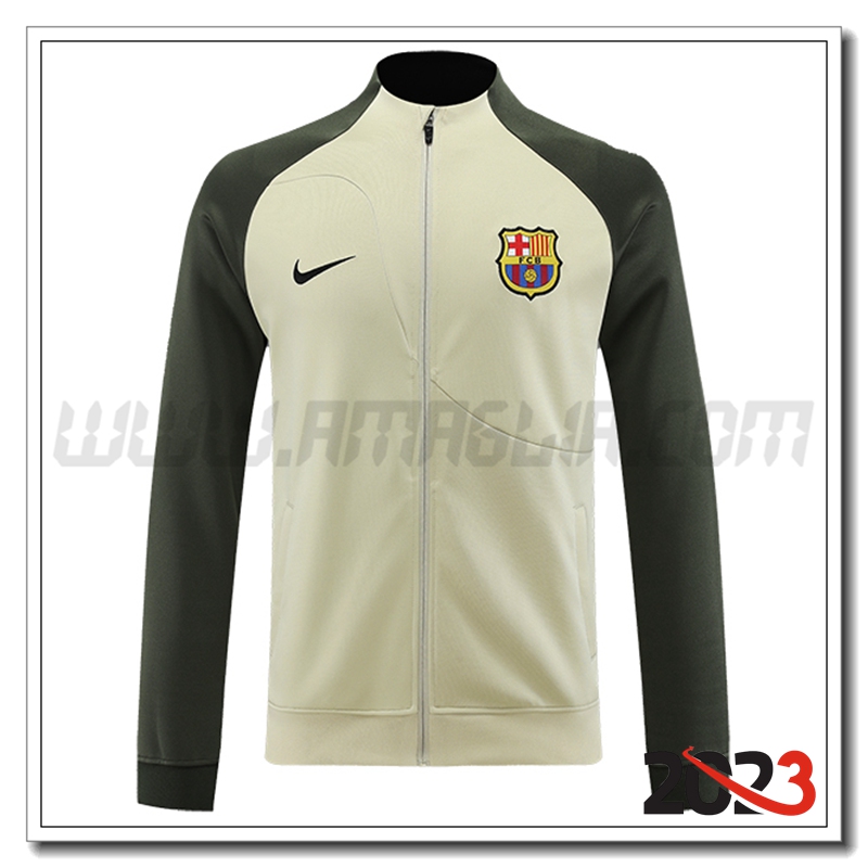 Giacca Calcio FC Barcellona Marrone/Verde 2023 2024