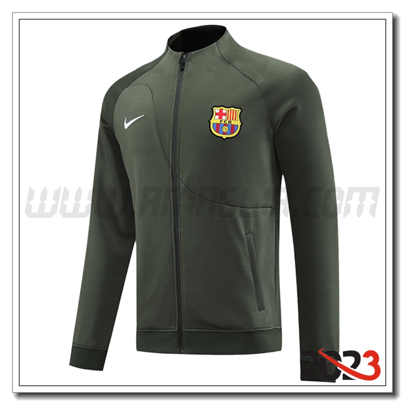 Giacca Calcio FC Barcellona Verde 2023 2024