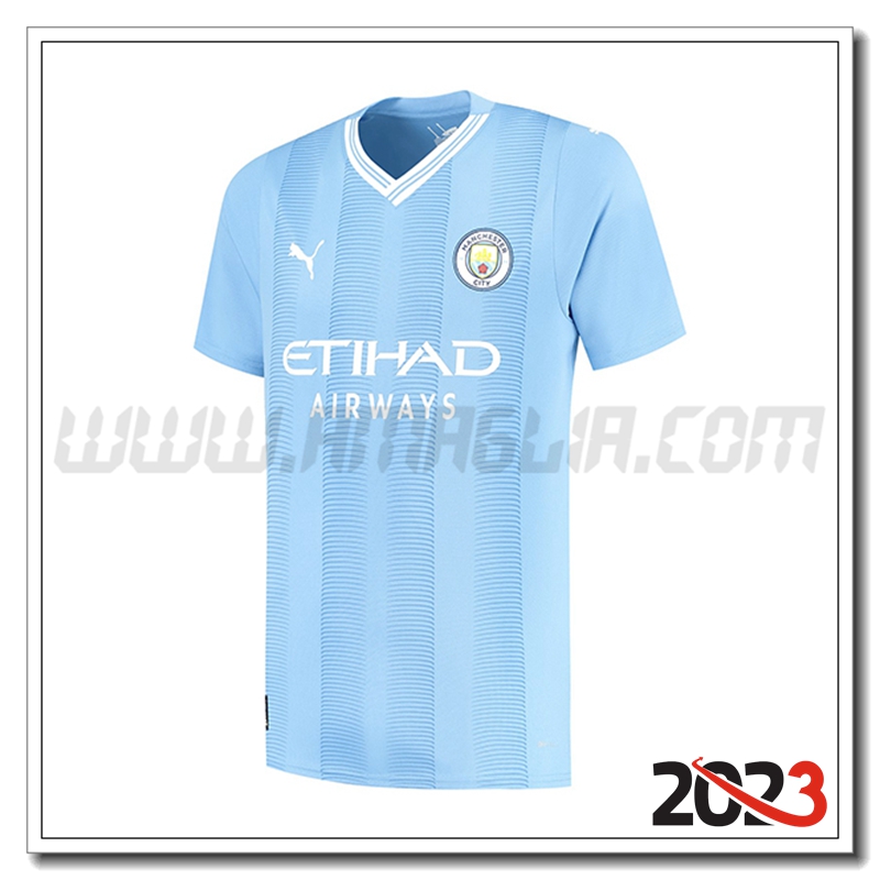 Nuovo Maglia Calcio Manchester City Prima 2023 2024