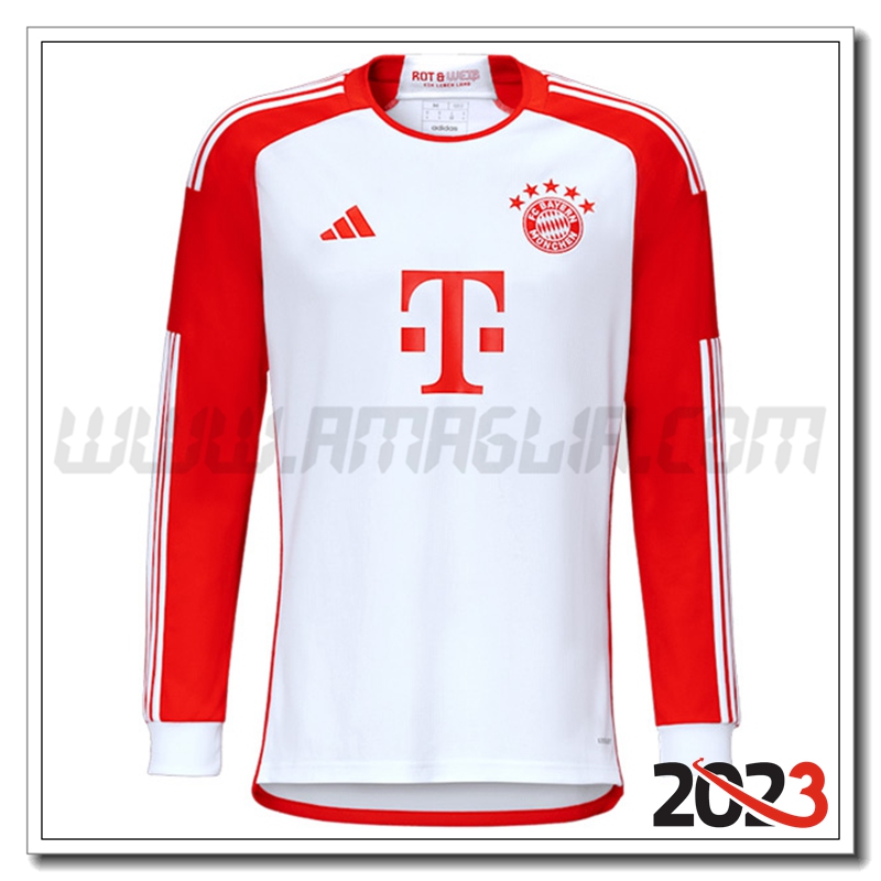 Prima Nuovo Maglia Calcio Bayern Monaco Manica lunga 2023 2024