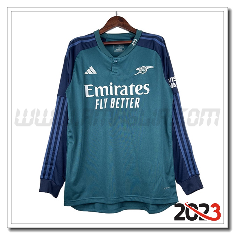 Terza Maglia Calcio Arsenal Manica lunga 2023 2024