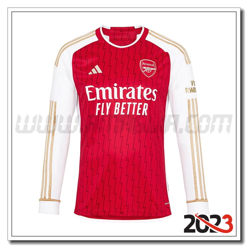Prima Nuovo Maglia Calcio Arsenal Manica lunga 2023 2024