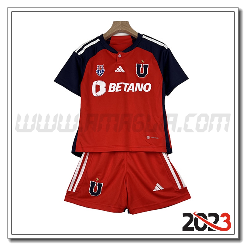 Kit Maglia Universidad De Chile Bambino Seconda 2023 2024