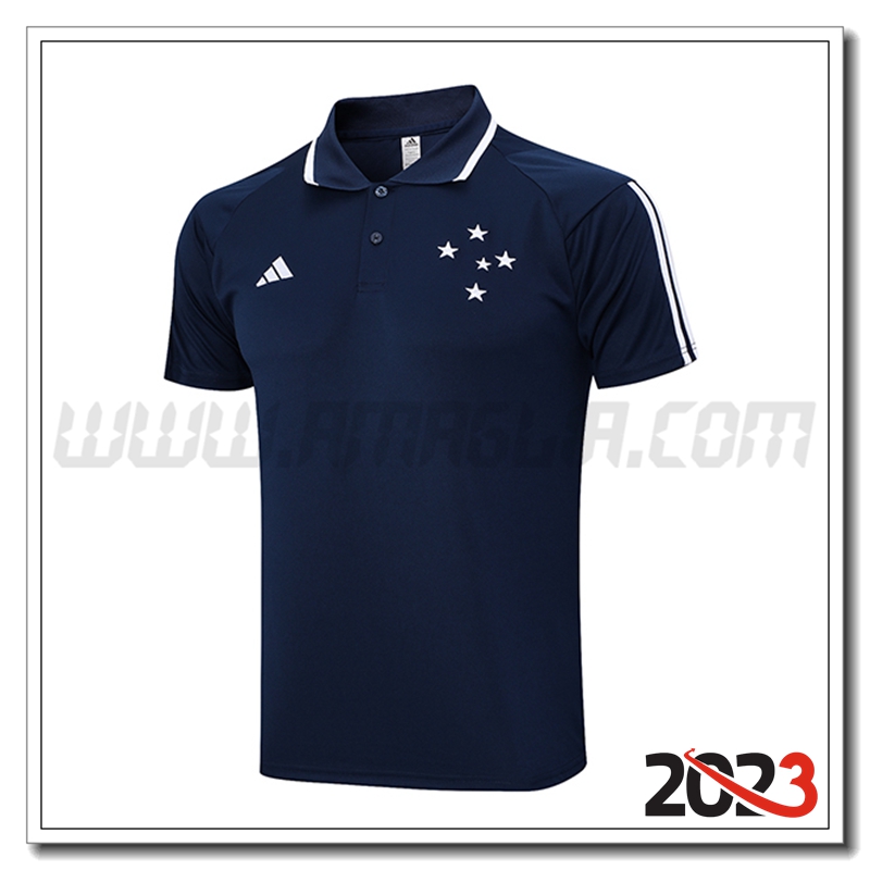 Maglia Polo Cruzeiro blu navy 2023 2024