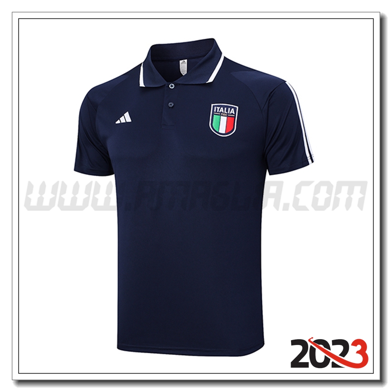 Maglia Polo Italia blu marina 2023 2024 -04