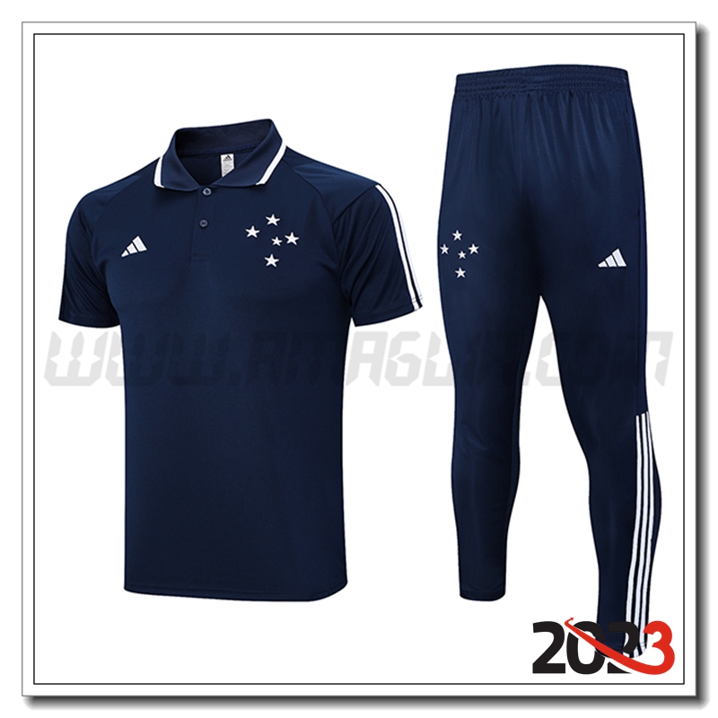 Kit Maglia Polo Cruzeiro blu navy 2023 2024