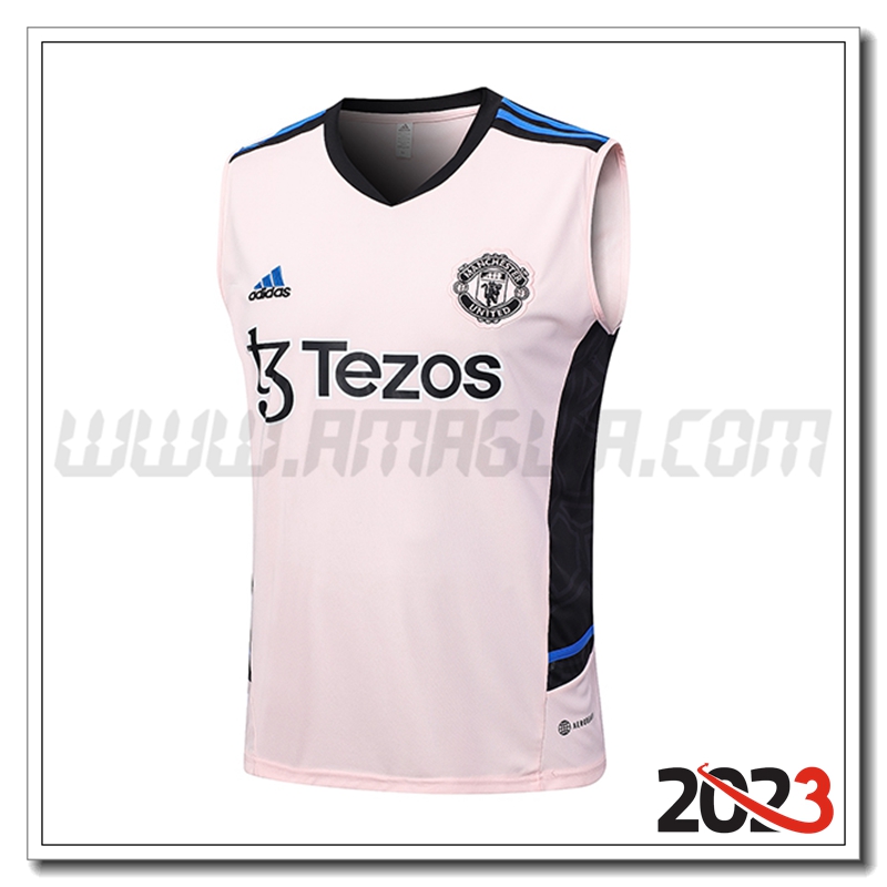 Canotta Allenamento Manchester United Rosa 2023 2024