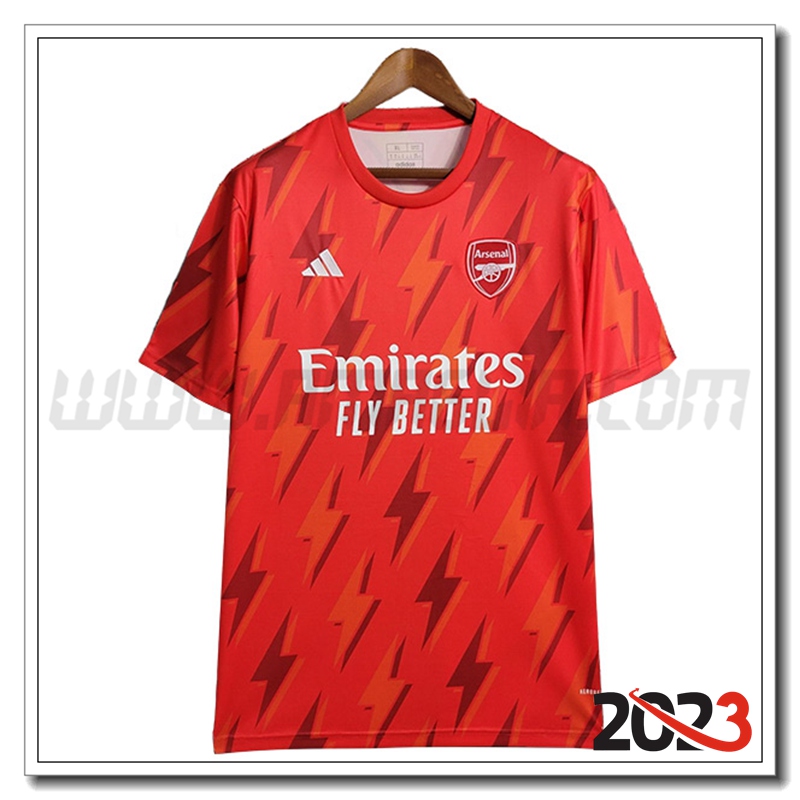 T Shirt Allenamento Arsenal Rosso 2023 2024 -03