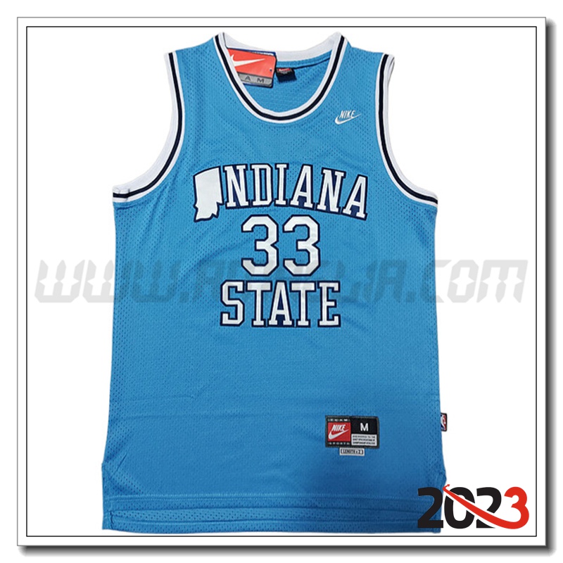 Maglia Golden State Warriors (BIRD #33) 2023/24 Azzurro