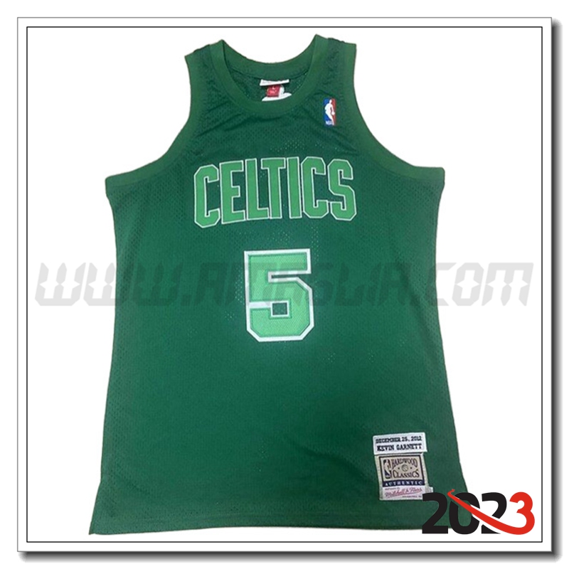 Maglia Boston Celtics (GARNETT #5) 2023/24 Verde
