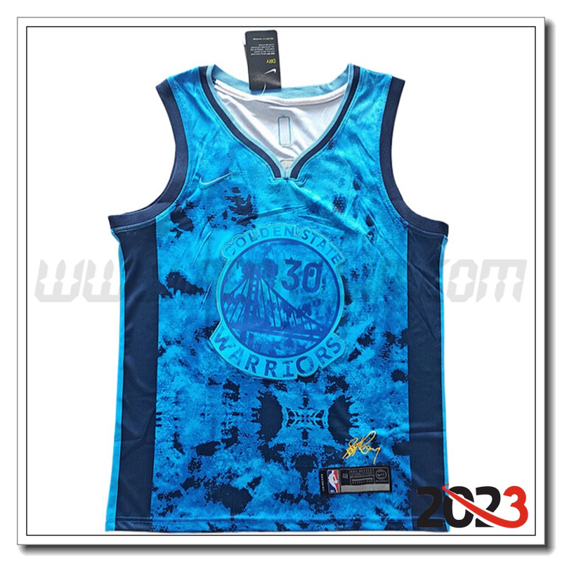Maglia Golden State Warriors (CURRY #30) 2023/24 Blu -02