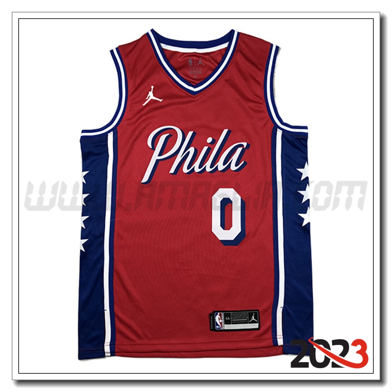 Maglia Philadelphia 76ers (MAXEY #0) 2023/24 Rosso