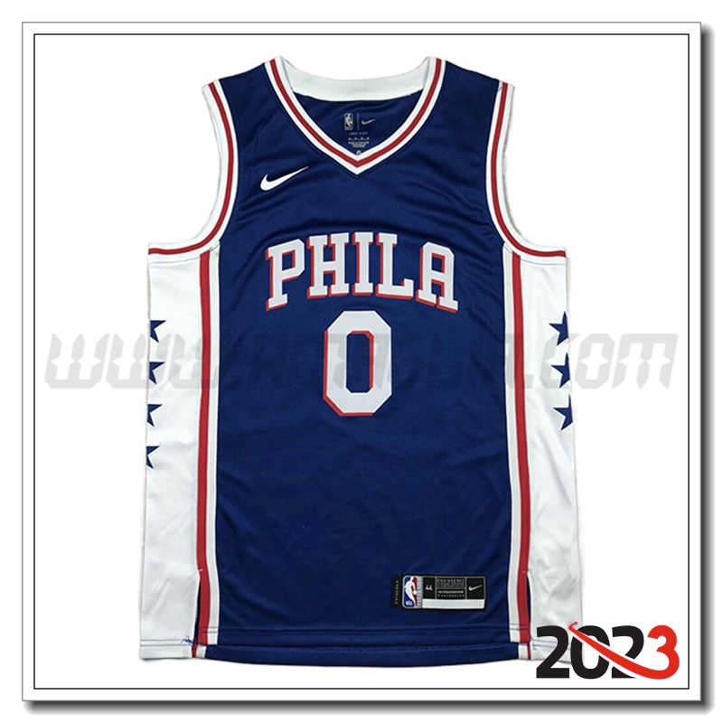 Maglia Philadelphia 76ers (MAXEY #0) 2023/24 Blu
