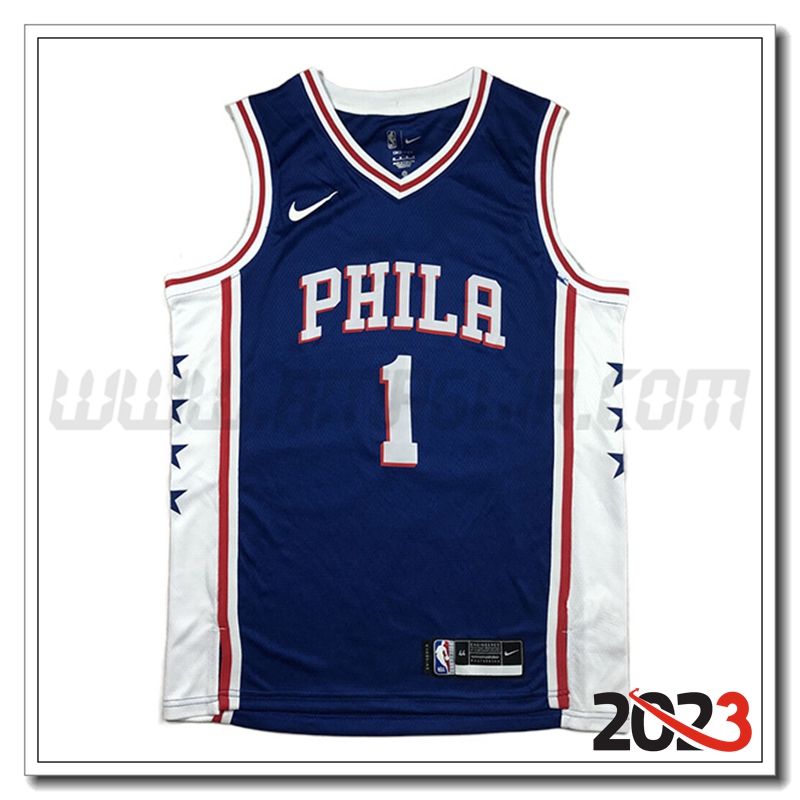Maglia Philadelphia 76ers (HARDEN #1) 2023/24 Blu
