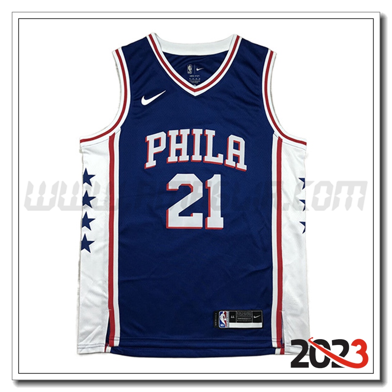 Maglia Philadelphia 76ers (EMBIID #3) 2023/24 Blu
