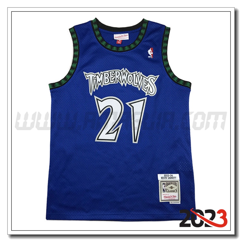 Maglia Minnesota Timberwolves (GARNETT #21) 2023/24 Blu