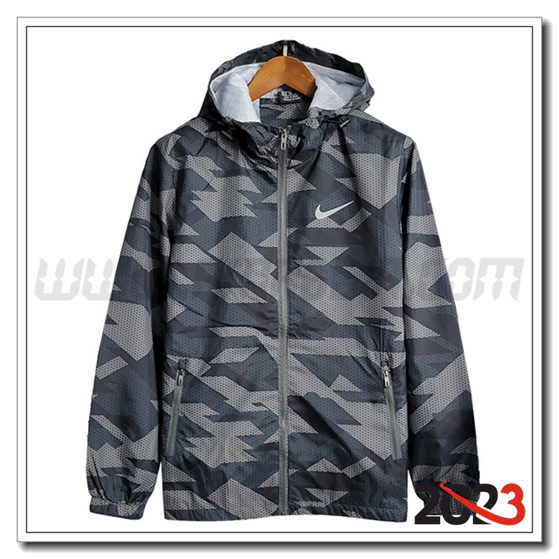 Giacca A Vento Nike Grigio Scuro 2023 2024
