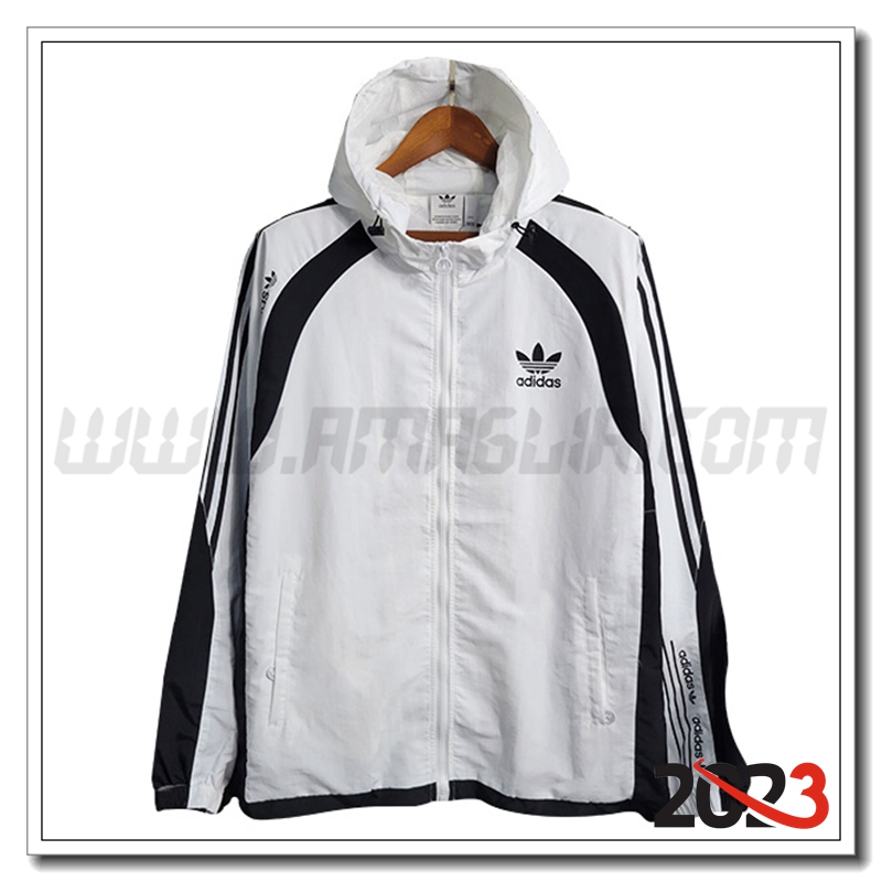 Giacca A Vento Adidas Bianco 2023 2024 -03