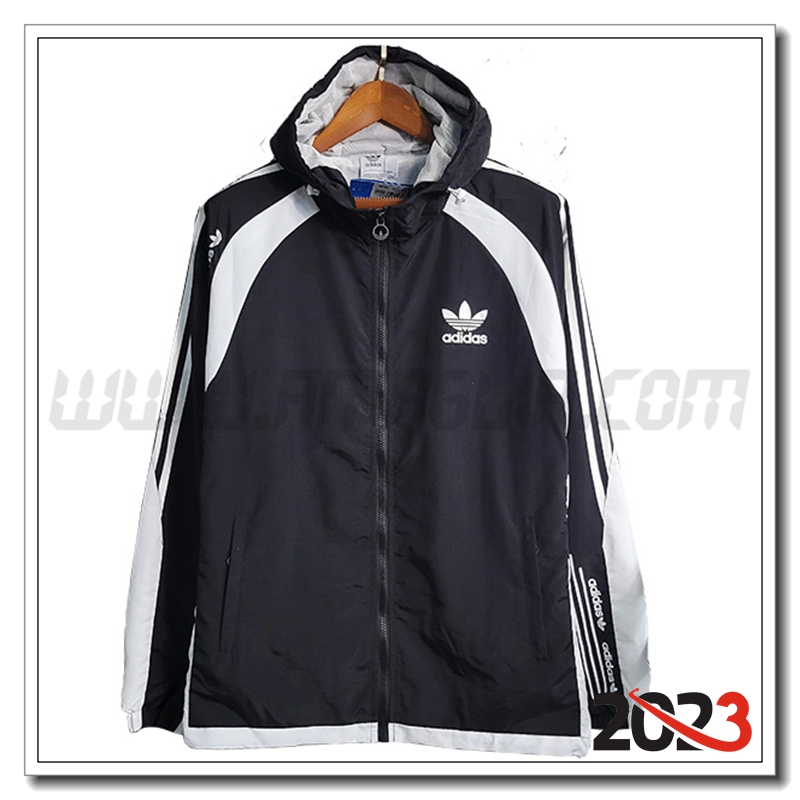Giacca A Vento Adidas Nero 2023 2024 -04