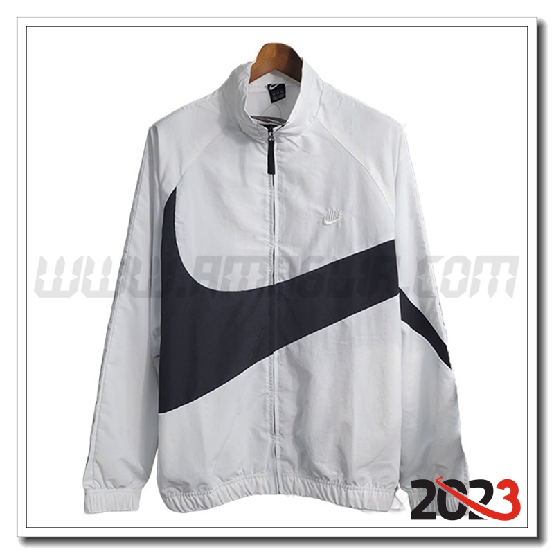 Giacca A Vento Nike Bianco/Nero 2023 2024 -02