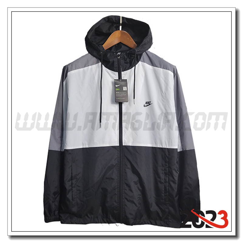 Giacca A Vento Nike Bianco/Nero/Grigio 2023 2024