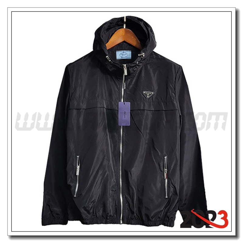Giacca A Vento PRADA Nero 2023 2024