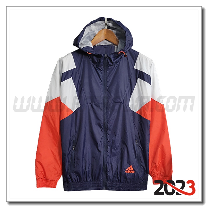 Giacca A Vento Adidas Blu/Rosso 2023 2024