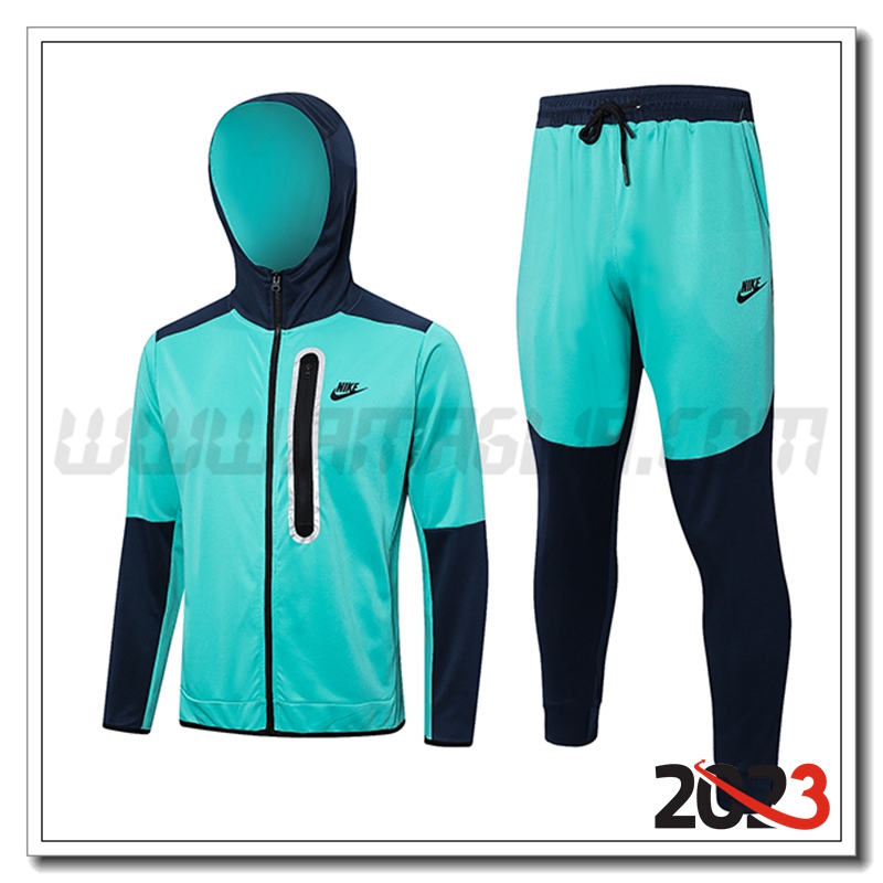 Giacca Con Cappuccio Tuta Giacca A Vento Nike Verde 2023 2024