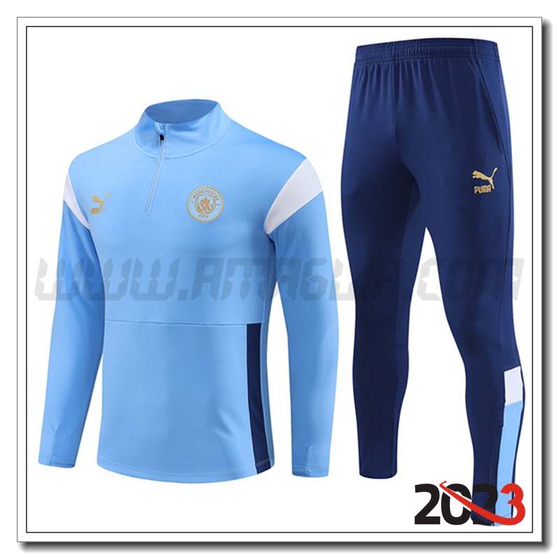 Tuta Allenamento Manchester City Azzurro 2023 2024