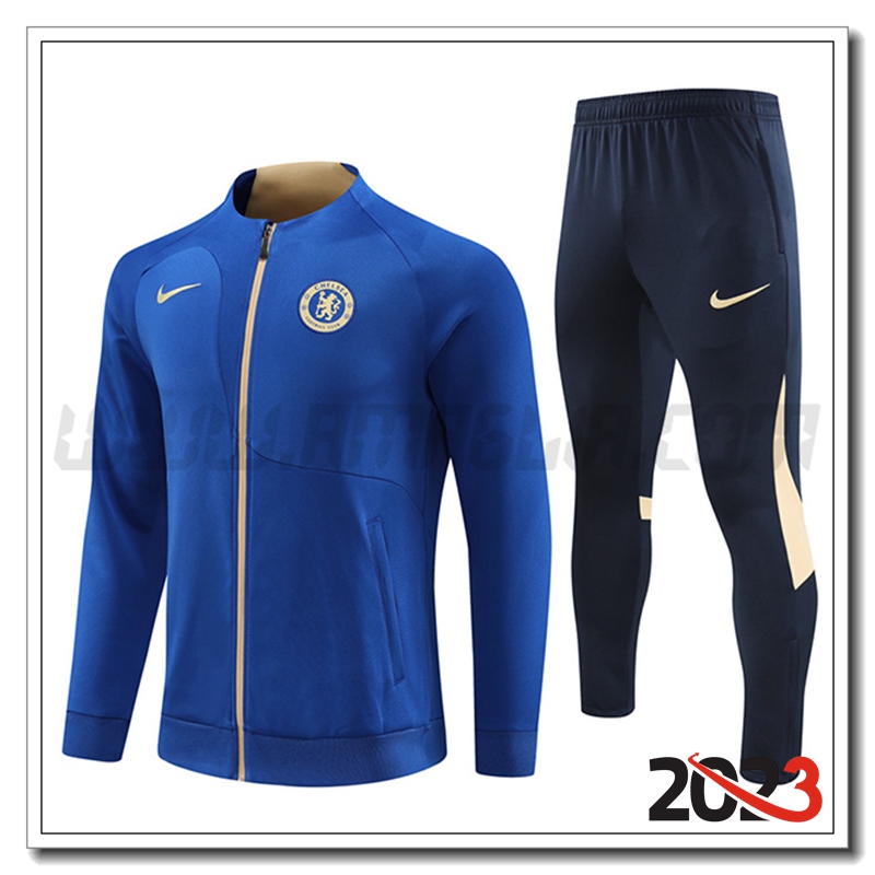 Tuta Allenamento Giacca FC Chelsea Blu 2023 2024 -02