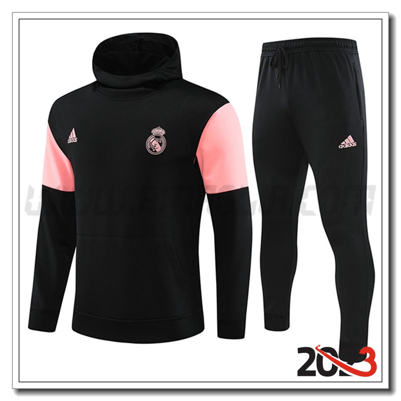 Giacca Con Cappuccio Tuta Real Madrid Nero 2023 2024 -02