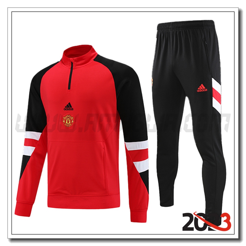 Tuta Allenamento Manchester United Rosso 2023 2024