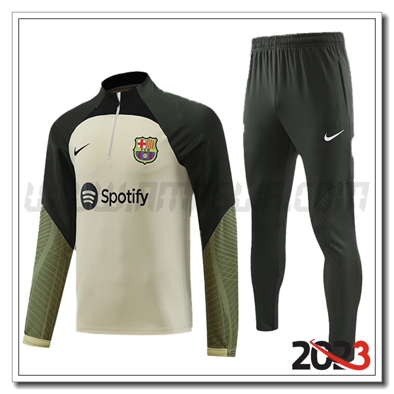 Tuta Allenamento FC Barcellona Verde 2023 2024 -04