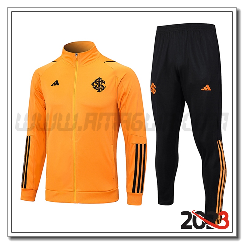 Tuta Allenamento Giacca Brasile Arancia 2023 2024