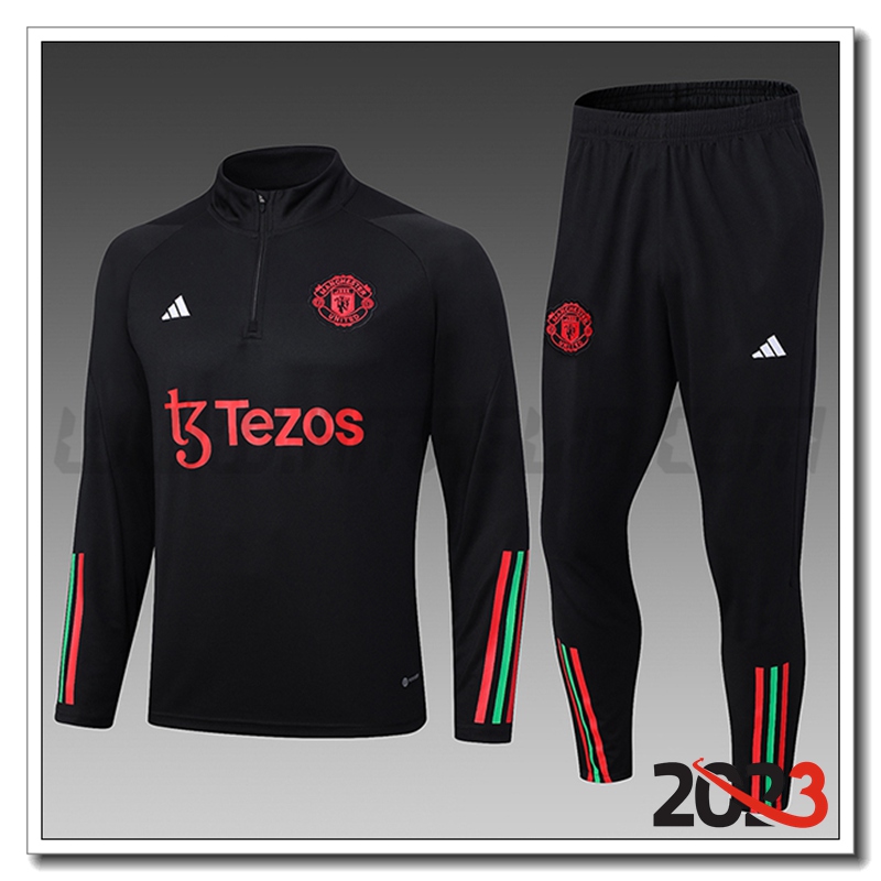 Tuta Allenamento Manchester United Bambino Nero 2023 2024 -02