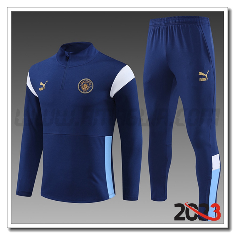 Tuta Allenamento Manchester City Bambino blu navy 2023 2024
