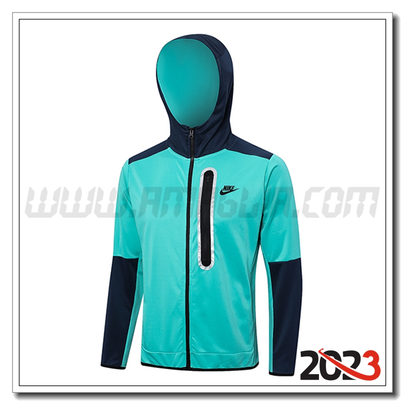 Giacca Con Cappuccio Nike Verde 2023 2024