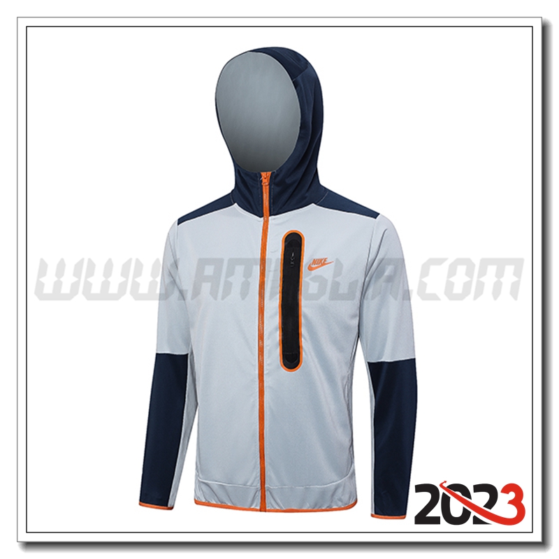 Giacca Con Cappuccio Nike Grigio 2023 2024