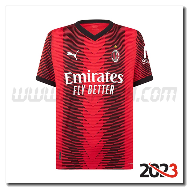 Nuovo Maglia Calcio AC Milan Prima 2023 2024