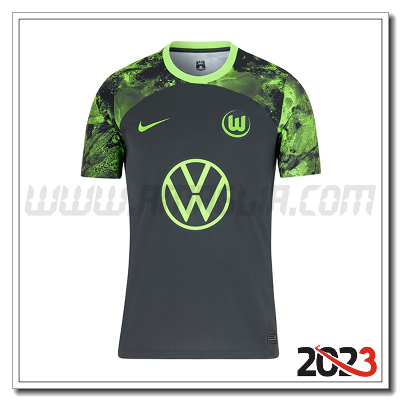 Nuovo Maglia Calcio Vfl Wolfsburg Seconda 2023 2024