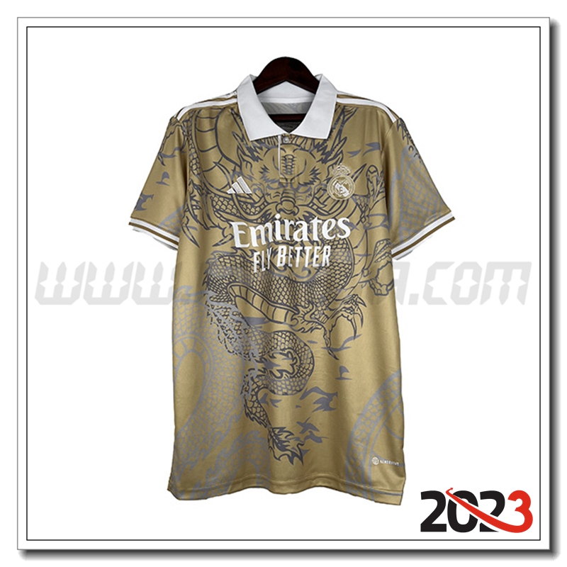 Maglia Calcio Real Madrid Special Edition 2023 2024 GIALLO