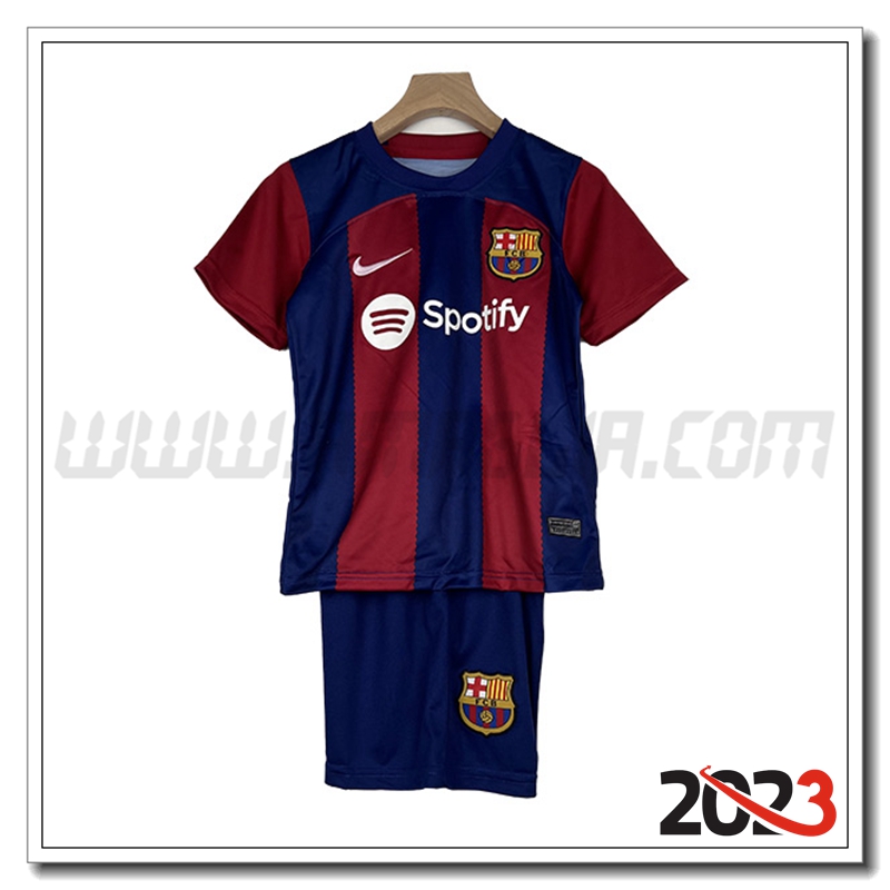 Kit Maglia FC Barcellona Bambino Prima 2023 2024