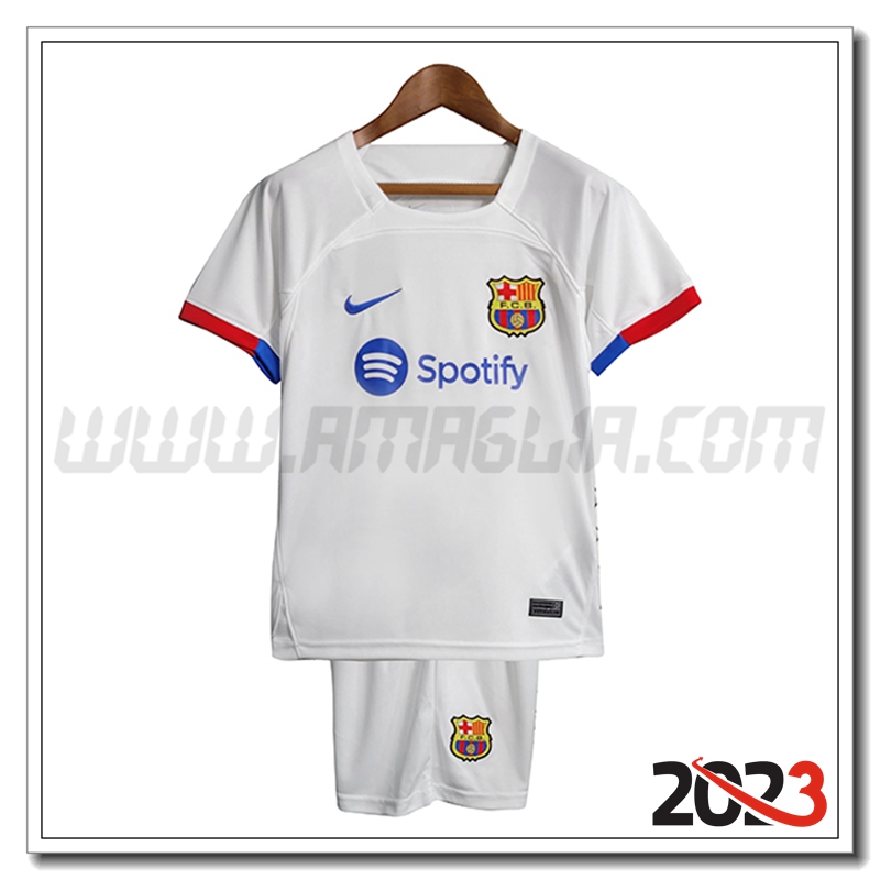 Kit Maglia FC Barcellona Bambino Seconda 2023 2024